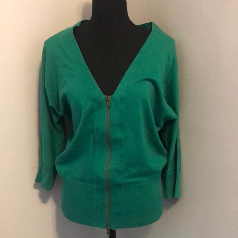 Cabi GUC zip cardigan